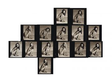 Albert WATSON (*1942, Scotland): Kate Moss Contact Sheet (horizontal), Marrakech – Christophe Guye Galerie