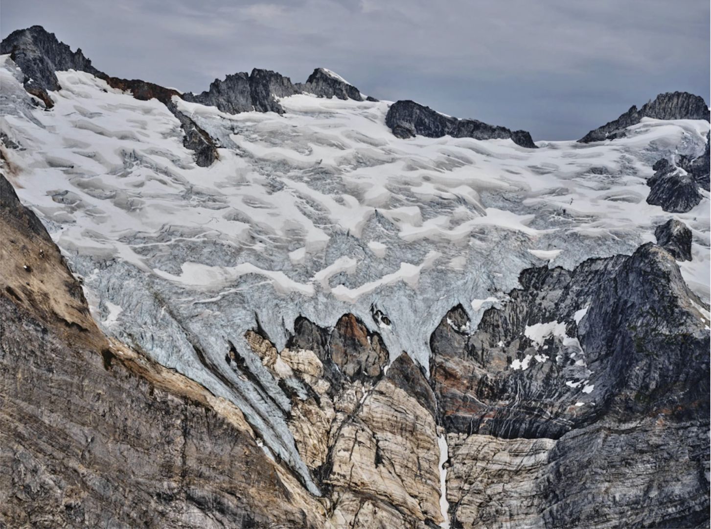 Christophe Guye Galerie Edward Burtynsky Coast Mountains 9 Firn Snow British Columbia Canada