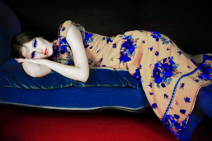 Christophe Guye Galerie Erik Madigan Heck Blue Makeup Blue Couch 2024