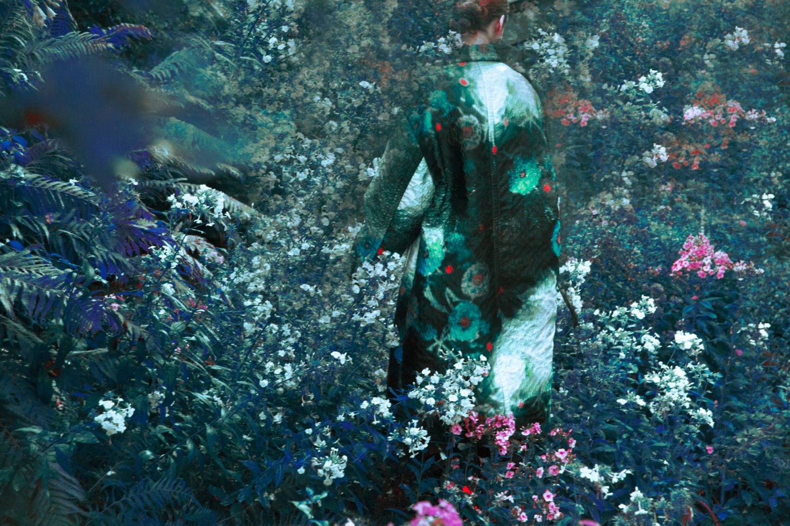 Erik MADIGAN HECK (*1983, United States): Turquoise and Pink Garden, The Garden – Christophe Guye Galerie
