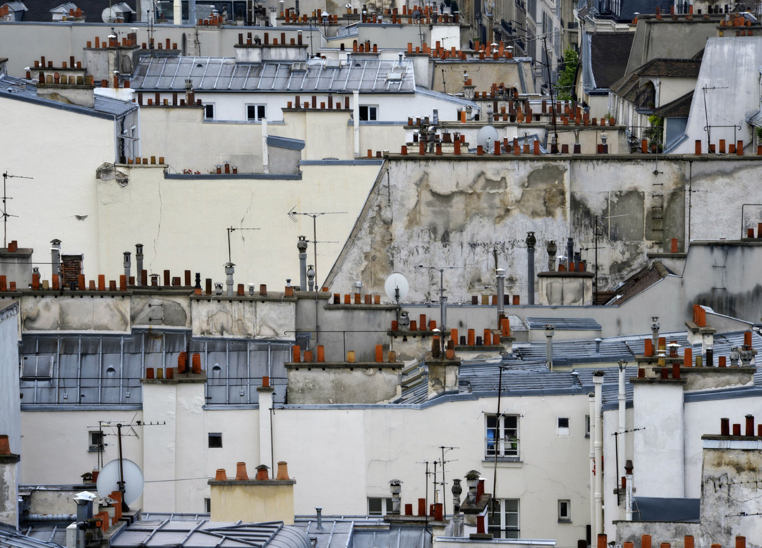 Michael WOLF (1954, Germany): Paris Rooftops 14 – Christophe Guye Galerie