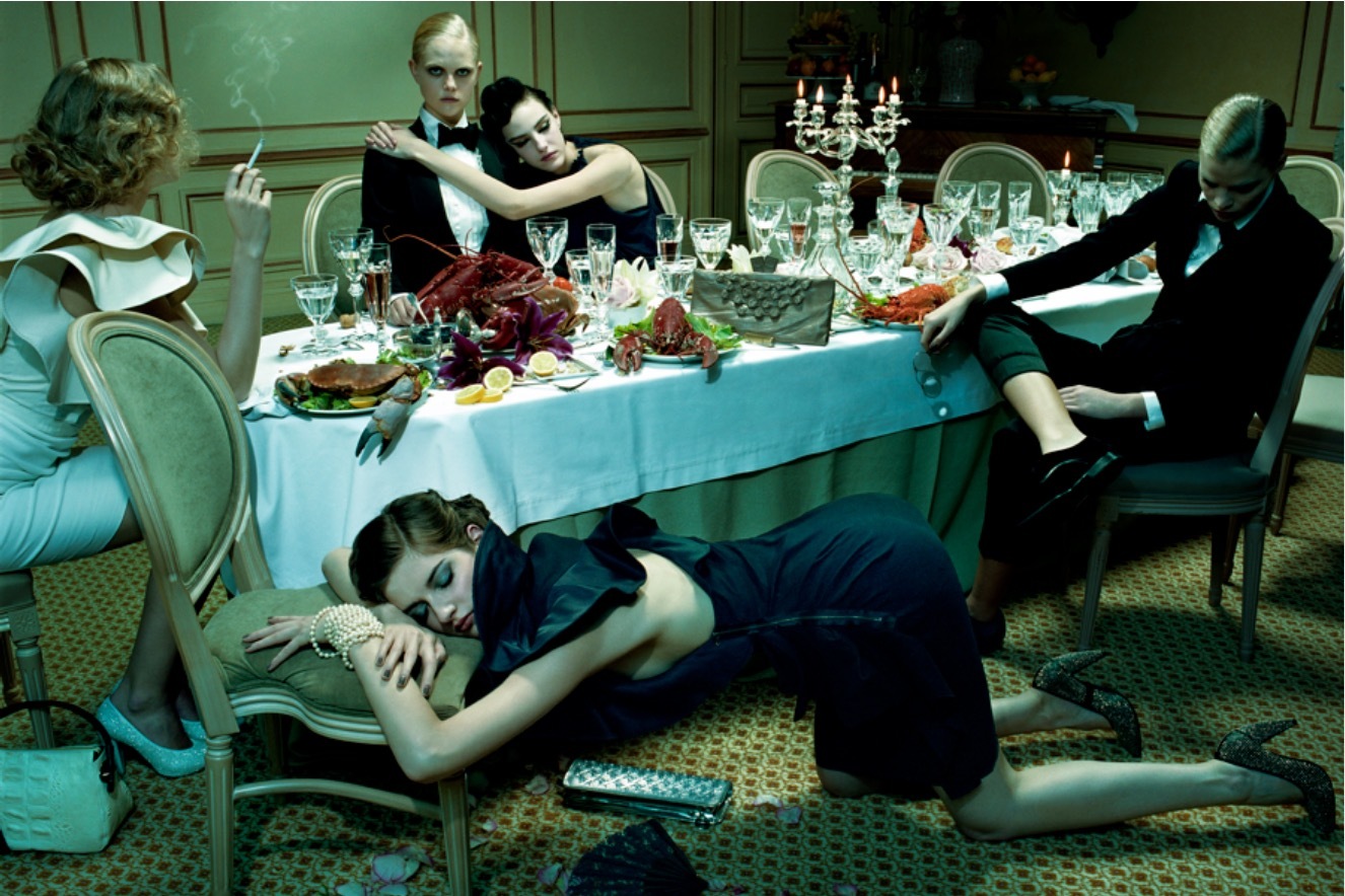 Miles ALDRIDGE (*1964, Great Britain): Dinner Party #7 – Christophe Guye Galerie