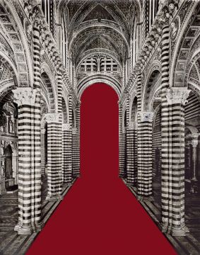 Ola KOLEHMAINEN (*1964, Finland): Suprematism Nr. 102 Siena dark Red – Christophe Guye Galerie