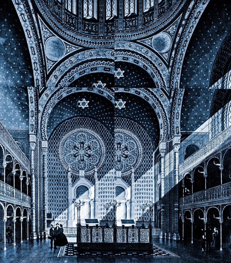 Ola KOLEHMAINEN (*1964, Finland): Synagogue in Glockenkasse Köln 1861 (Destroyed 9.11.38) I – Christophe Guye Galerie