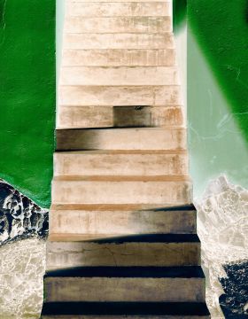 Ola KOLEHMAINEN (*1964, Finland): Green Staircase – Christophe Guye Galerie