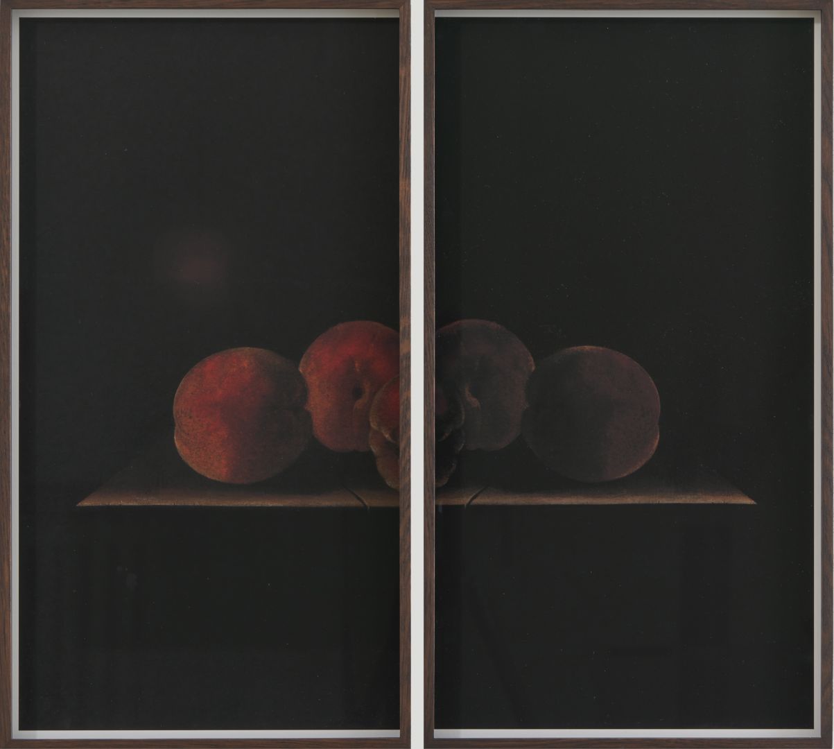 Ola Kolehmainen: Three or More Peaches I [Diptych] – Christophe Guye Galerie