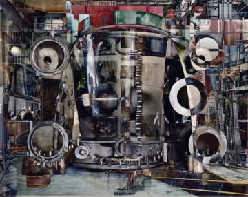 Stéphane COUTURIER (*1957, France):  Photo n° 2 Halle Power (Usine Alstom – Belfort) – Christophe Guye Galerie