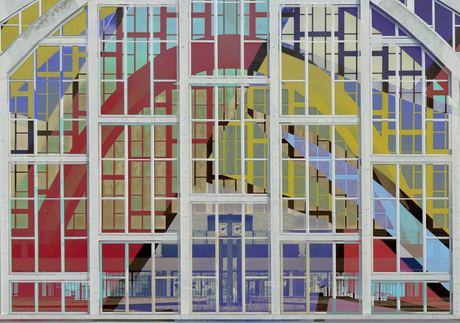 Stéphane COUTURIER (*1957, France): Reims – Halles du Boulingrin – From Knoebel's point of view #1 – Christophe Guye Galerie