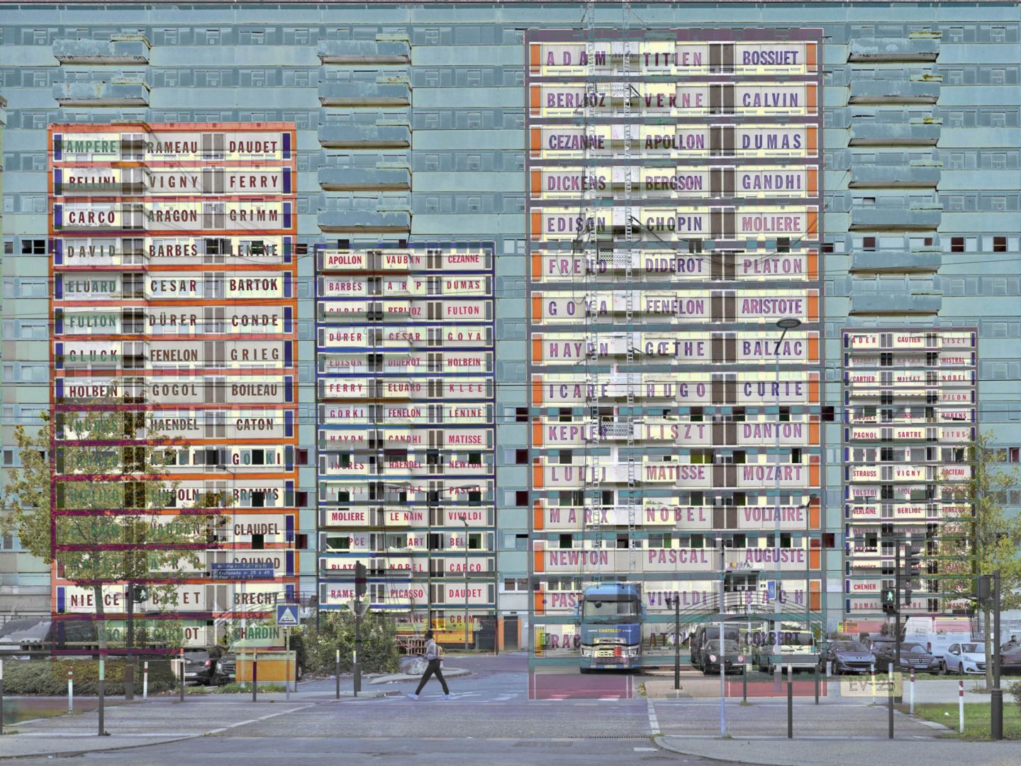 Stéphane COUTURIER (*1957, France): Reims – Quartier Croix-Rouge – From Vasarely's point of view – Christophe Guye Galerie
