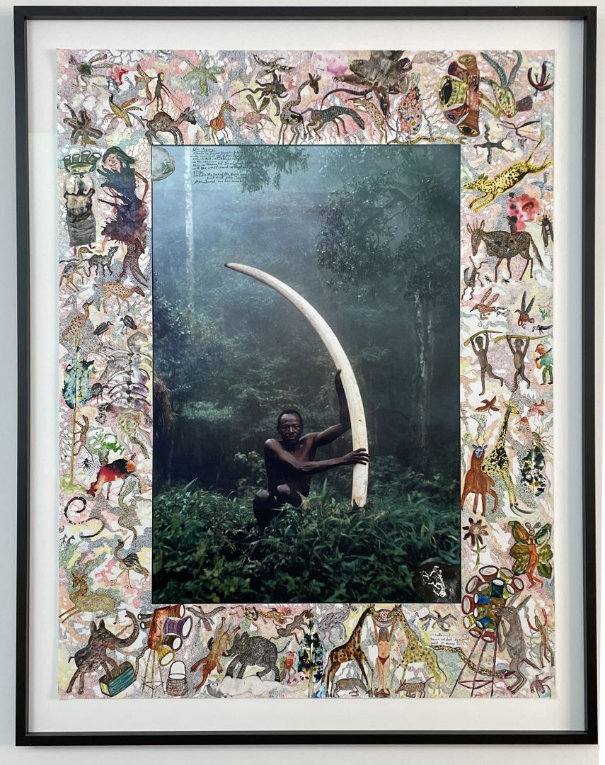 Christophe Guye Galerie Peter Beard Elui with Elefant Tusk